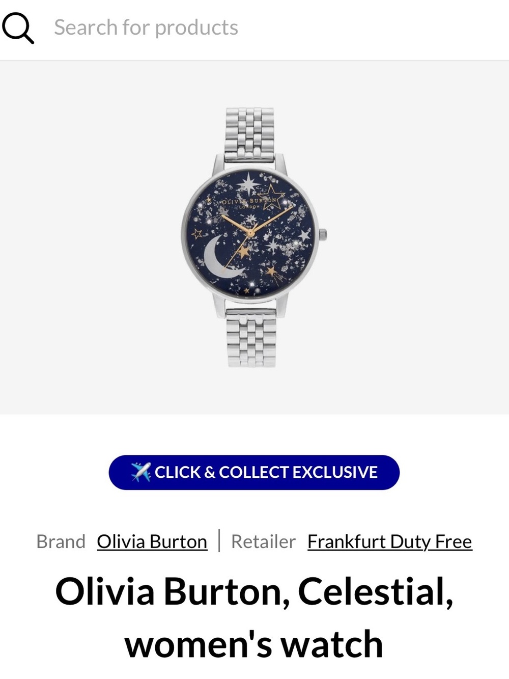 Rare Olivia Burton Celestial Star & Moon Silver Watch - Picture 9 of 9